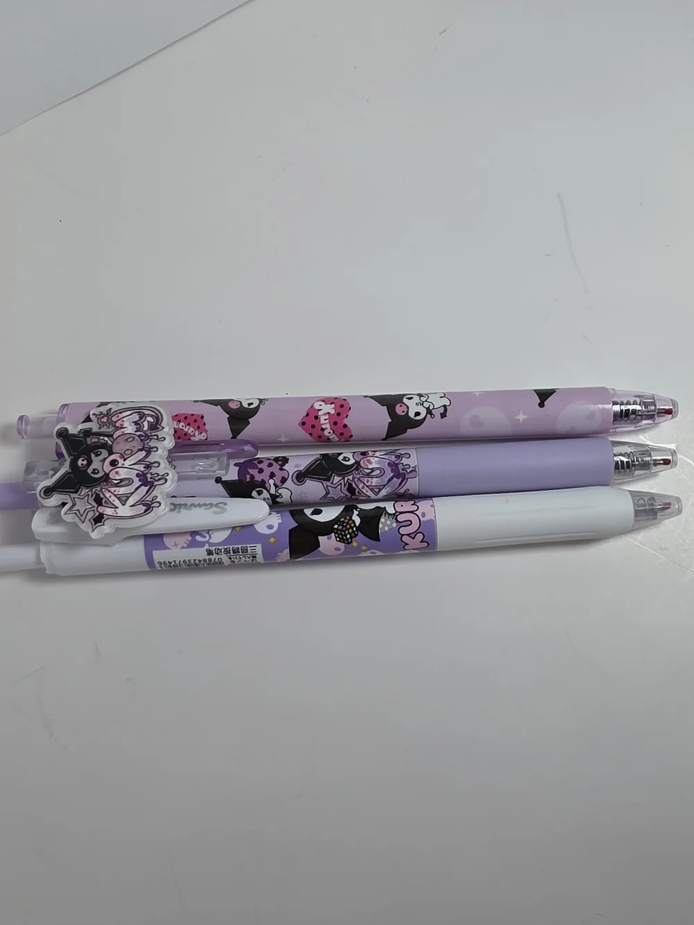 Sanrio Kuromi Pastel Purple and White Ballpoint Pen Set